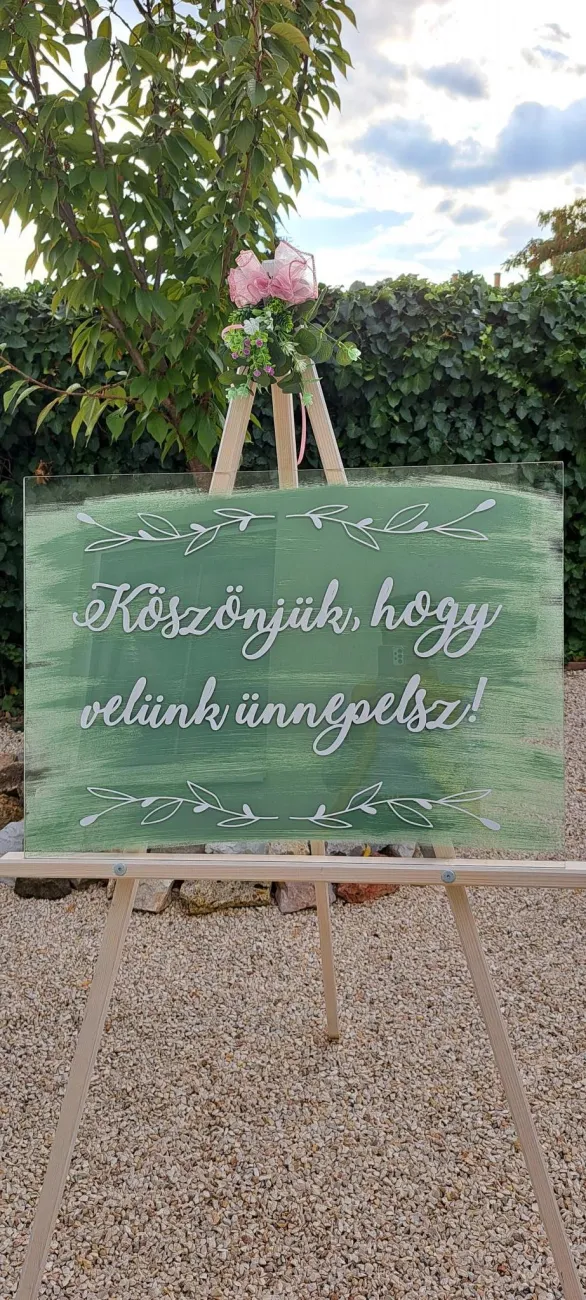 Köszöntő tábla