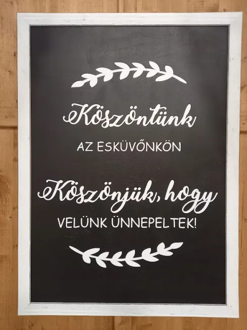 Táblák esküvőre